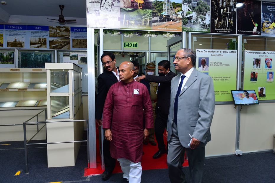माननीय केंद्रीय इस्पात मंत्री श्री राम चंद्र प्रसाद सिंह ने मॉयल का दौरा किया